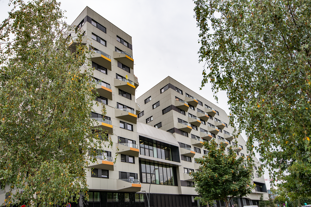 immeuble blanc bâtiment semis