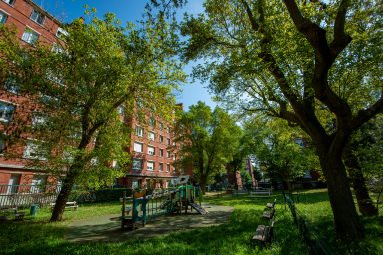 vue parc à proximité d'une résidence sémiso